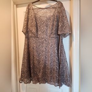 Gray Lace Dress